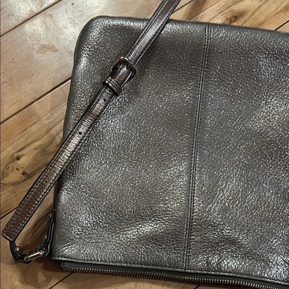 Kate Spade Silver/Bronze Leather Crossbody Bag - Picture 2 of 7